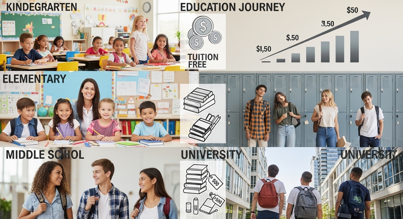 Chi phí học tập tại Mỹ theo từng cấp bậc: Từ mẫu giáo đến đại học Chi phí học tập tại Mỹ theo từng cấp bậc: Từ mẫu giáo đến đại học